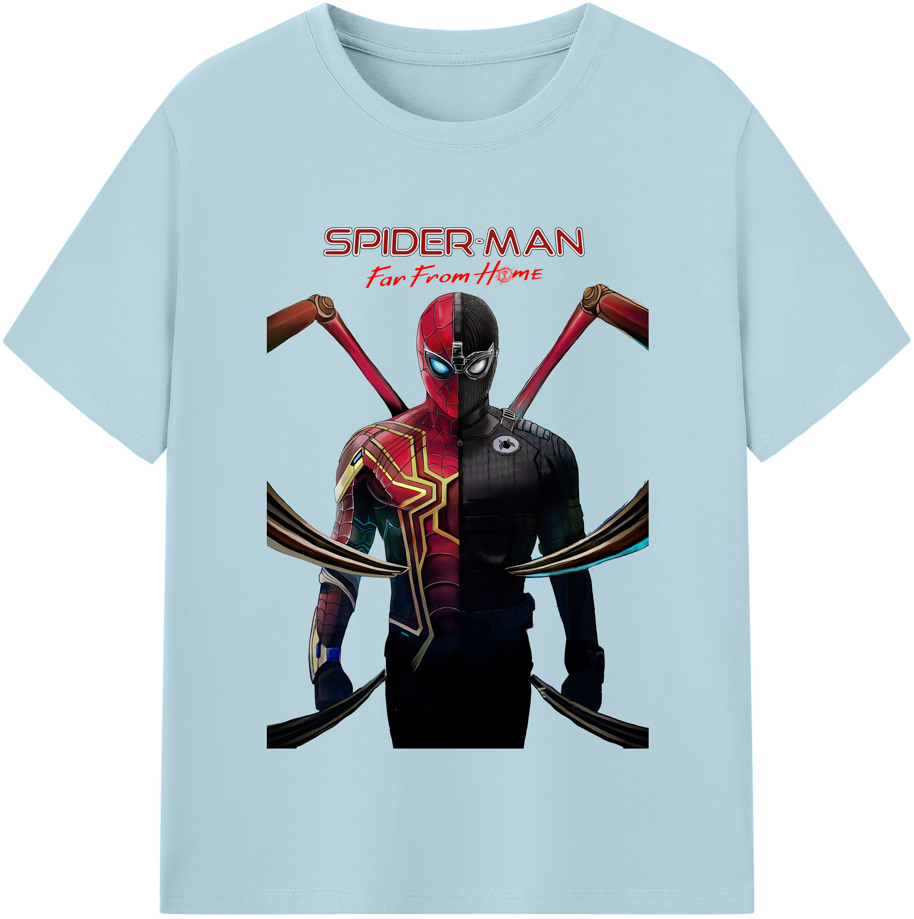 Spider Man スパイダーマン 綿100％半袖Tシャツ（フロントプリント）